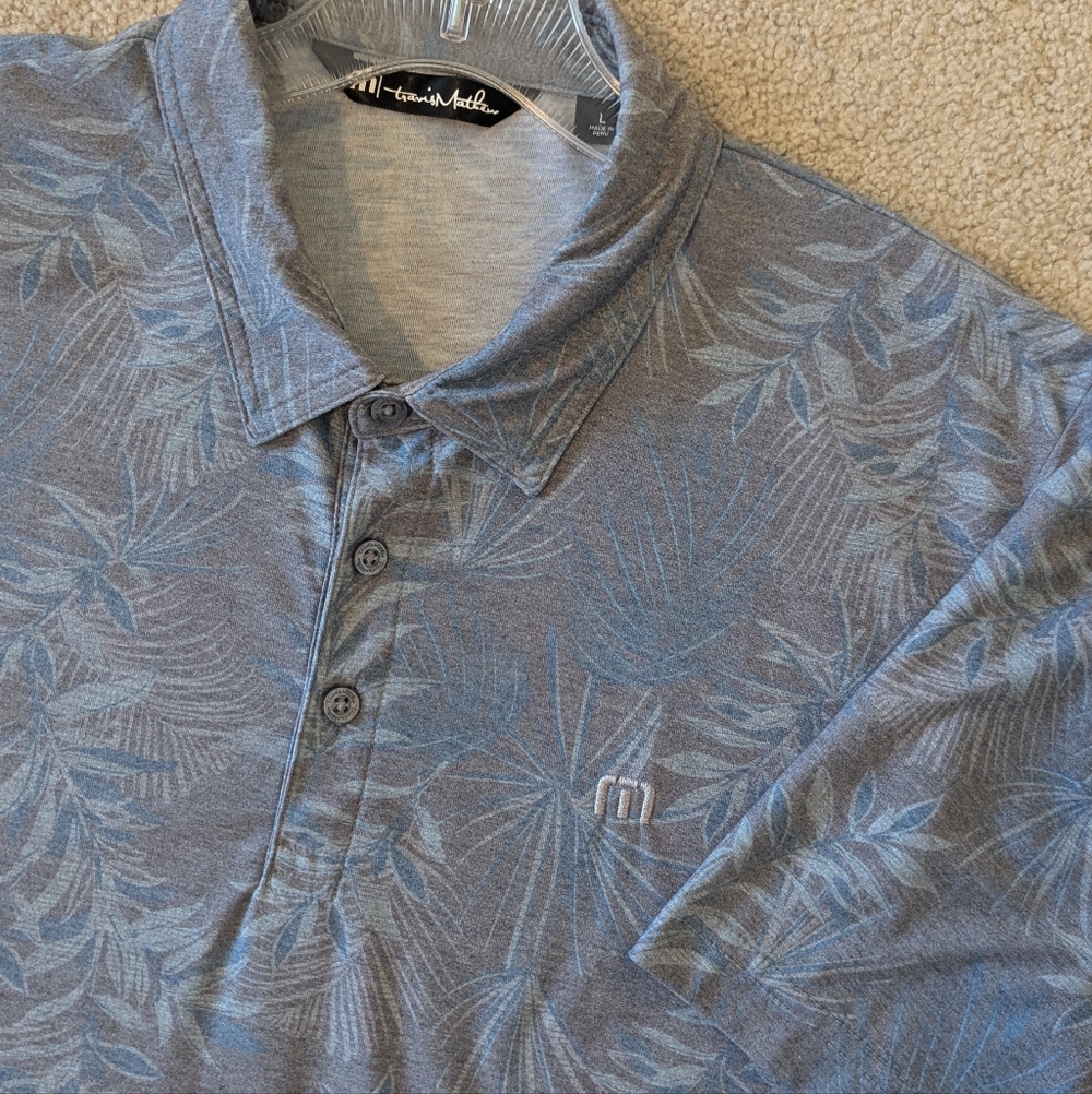 Travis Mathew Men's Patio Time Short Sleeve Golf Polo Sz L